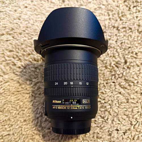 Nikon 24mm dx af s - 12-24mm, f/4